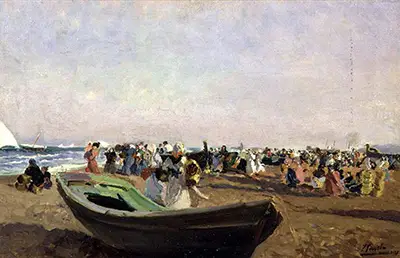 Valencia Beach, Fisherwomen (1919) Joaquin Sorolla
